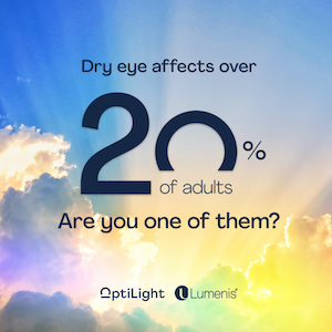 Dry eye affects over 20% of adults. Are you one of them?